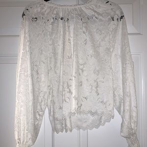 Ivory Free people lace blouse